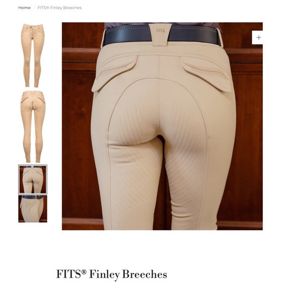 NWT FITS Finely Breeches in Straw Size Medium - Picture 2 of 3